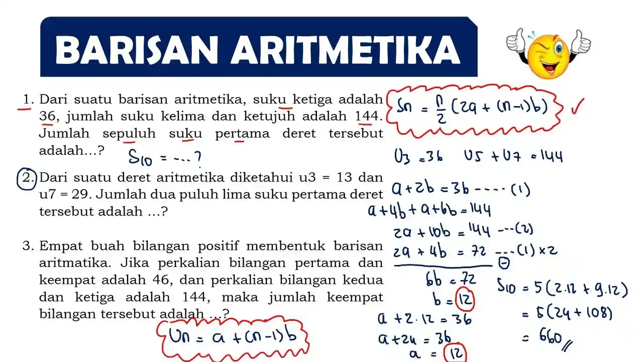 Contoh Soal Baris dan Deret Panduan Lengkap Barisan Aritmatika dan Cara Penyelesaiannya_11zon Contoh Soal Baris dan Deret: Panduan Lengkap Barisan Aritmatika dan Cara Penyelesaiannya